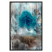 Poster Sanctuary - abstract forest landscape with a turquoise tree in the center 134584 additionalThumb 16