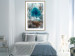 Poster Sanctuary - abstract forest landscape with a turquoise tree in the center 134584 additionalThumb 13