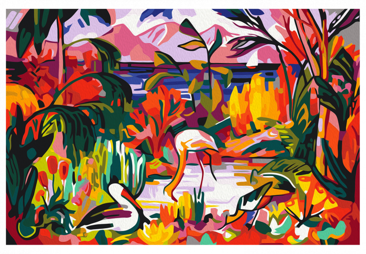 Paint by Number Kit Jean Metzinger: Paysage coloré aux oiseaux aquatiques 134684 additionalImage 4