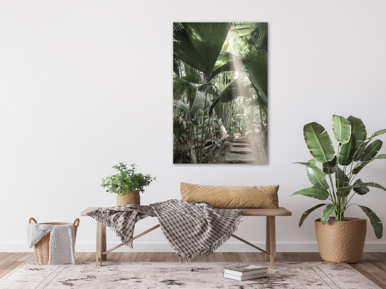 Canvas Art Print Bundle of Light (1-piece) Vertical - tropical vegetation landscape 135284 additionalImage 3
