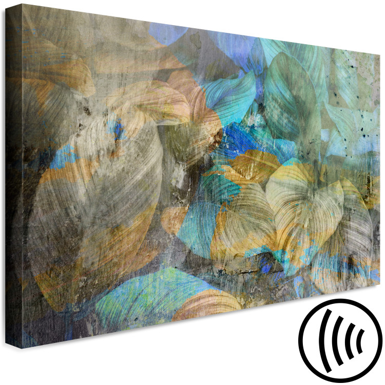 Canvas Print Thicken leaves - Botanical theme with Kalate and a colored effect 135784 additionalImage 6