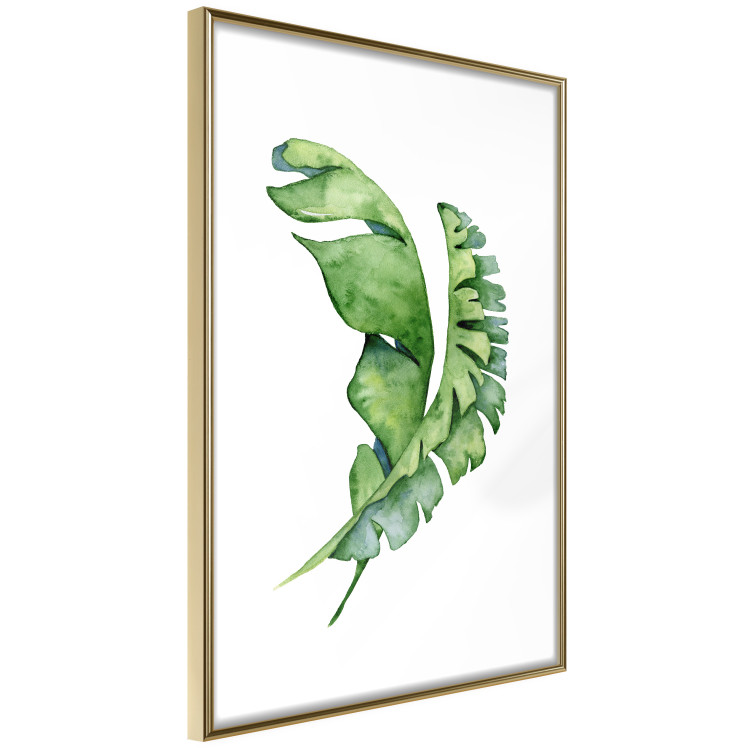 Wall Poster Intertwined Leaves - watercolor composition with green foliage on white 136384 additionalImage 5
