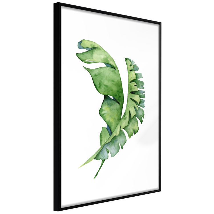 Wall Poster Intertwined Leaves - watercolor composition with green foliage on white 136384 additionalImage 6