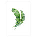 Wall Poster Intertwined Leaves - watercolor composition with green foliage on white 136384 additionalThumb 21