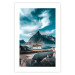 Poster Cottage by the Bay - landscape of a small town against rocky mountains 138784 additionalThumb 22