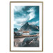 Poster Cottage by the Bay - landscape of a small town against rocky mountains 138784 additionalThumb 20