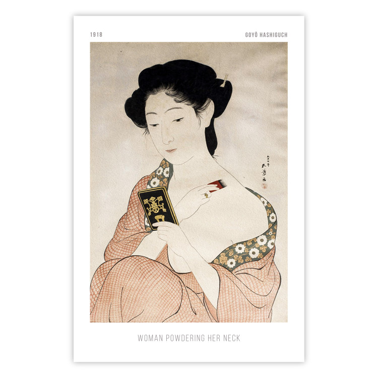 Wall Poster Woman Powdering Her Neck 142484