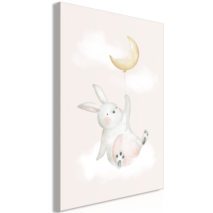 Canvas Print Bunny with Balloon (1-piece) Vertical - composition for children 143484 additionalImage 2