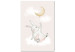 Canvas Print Bunny with Balloon (1-piece) Vertical - composition for children 143484