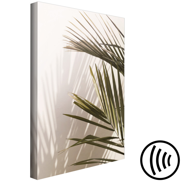 Canvas Print Palm Leaves (1-piece) - landscape with green plants on a light background 145284 additionalImage 6