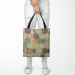 Shopping Bag Covered shrubs - multicoloured pattern with hexagonal composition 147584 additionalThumb 2