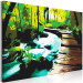 Paint by Number Kit Forest Footbridge - Wooden Road Among the Stream and Trees 149784 additionalThumb 4