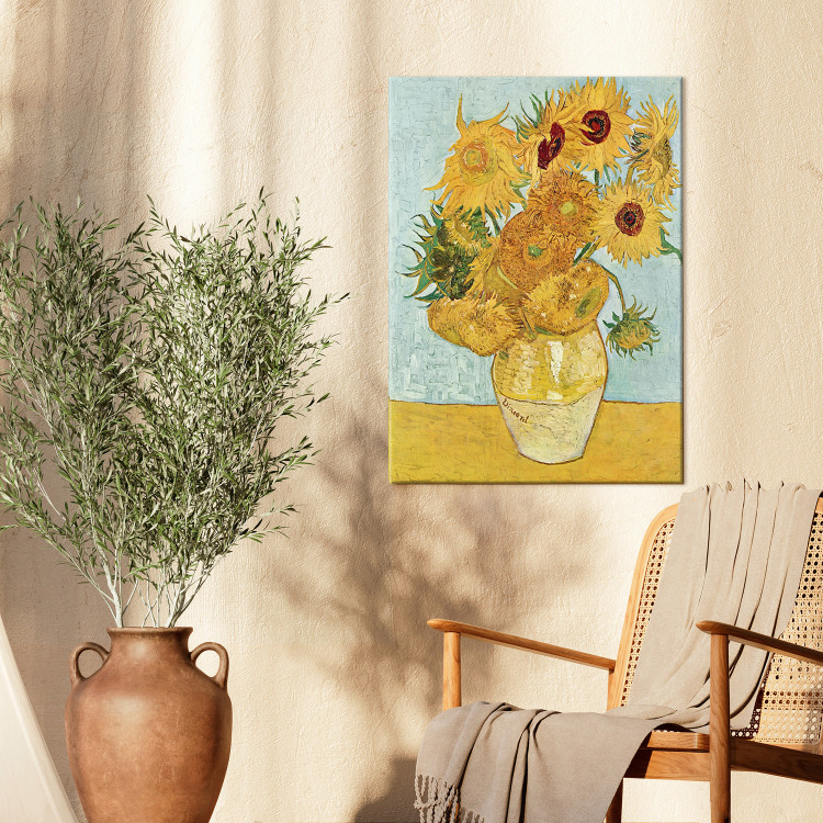 Art Reproduction Still Life: A Vase With Twelve Sunflowers III 150484 additionalImage 4
