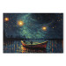 Large canvas print Starry Night - Impressionistic Landscape With a View of the Sea and Sky [Large Format] 151084