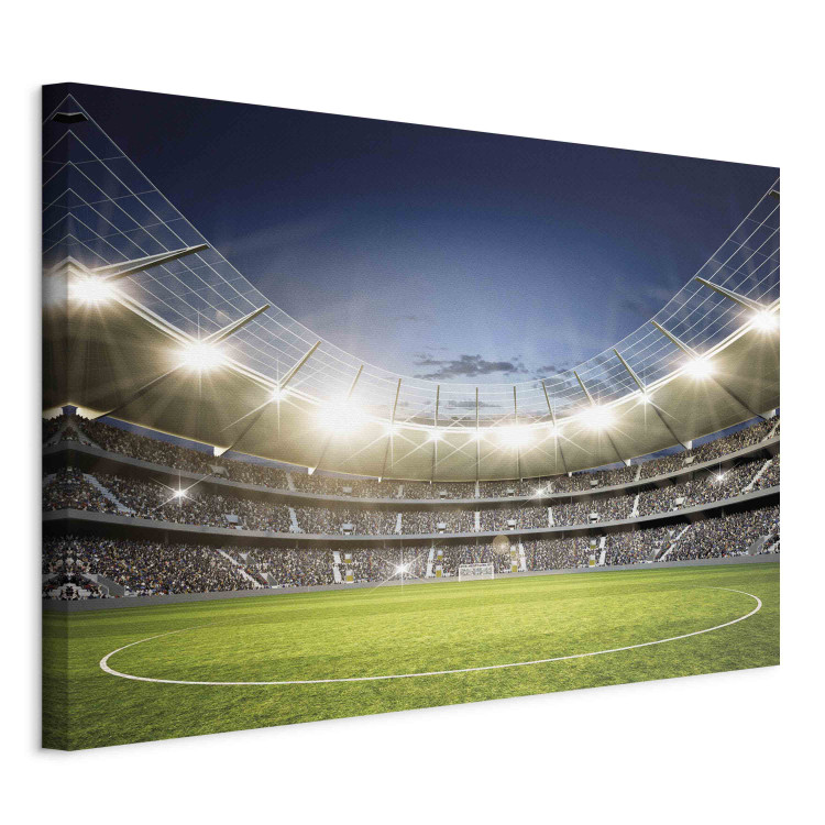 Large canvas print Football Stadium - Illuminated Pitch and Stands Before the Final Match [Large Format] 151184 additionalImage 2