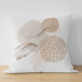Decorative Microfiber Pillow Beige Shapes - A Subdued Composition With Watercolor Forms 151384 additionalThumb 4