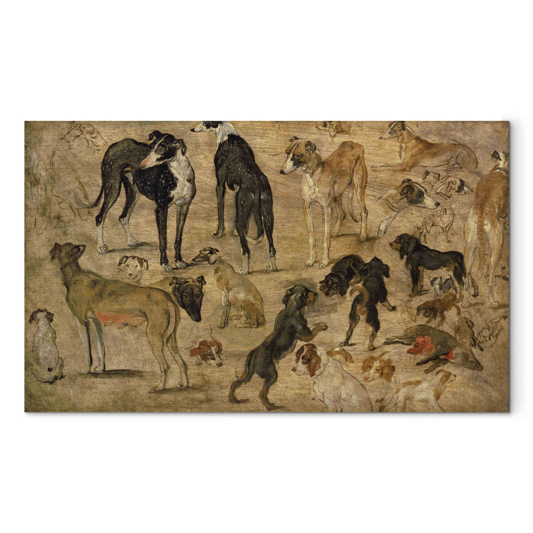 Art Reproduction Study of Hounds 156984