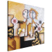 Canvas Art Print Minstrels (1-piece) - abstract figures with flowers and designs 47284 additionalThumb 2