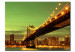 Canvas Art Print New York: Manhattan Bridge by night 58384