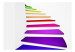 Photo Wallpaper Color Abstraction - 3D Illusion in Space with Rainbow Stairs 59784 additionalThumb 1