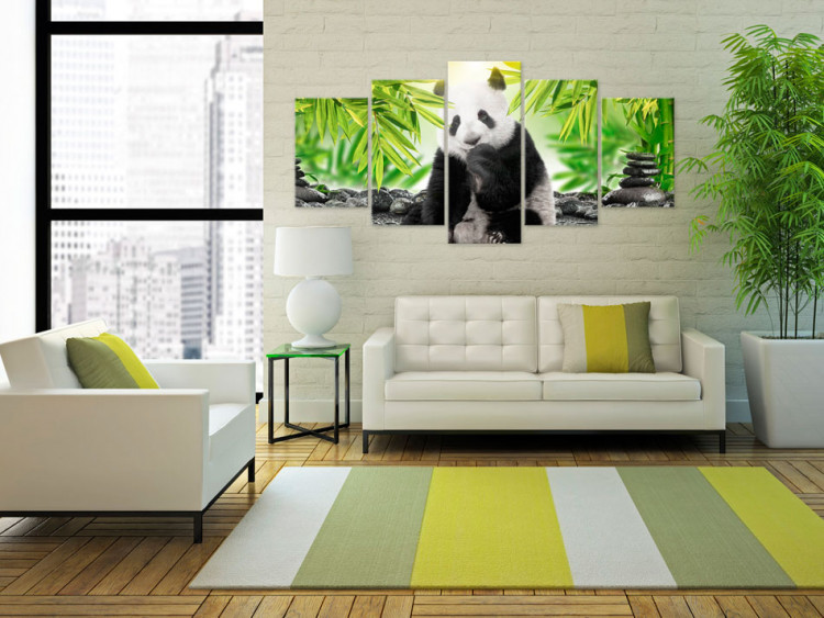 Canvas Print Sweet Little Panda 64684 additionalImage 3