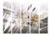Room Divider Screen Crystalline Beauty II - white lilies on a background of silver glow 95284 additionalThumb 3