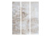 Folding Screen Stone History - architectural texture of beige retro stone 95984 additionalThumb 3