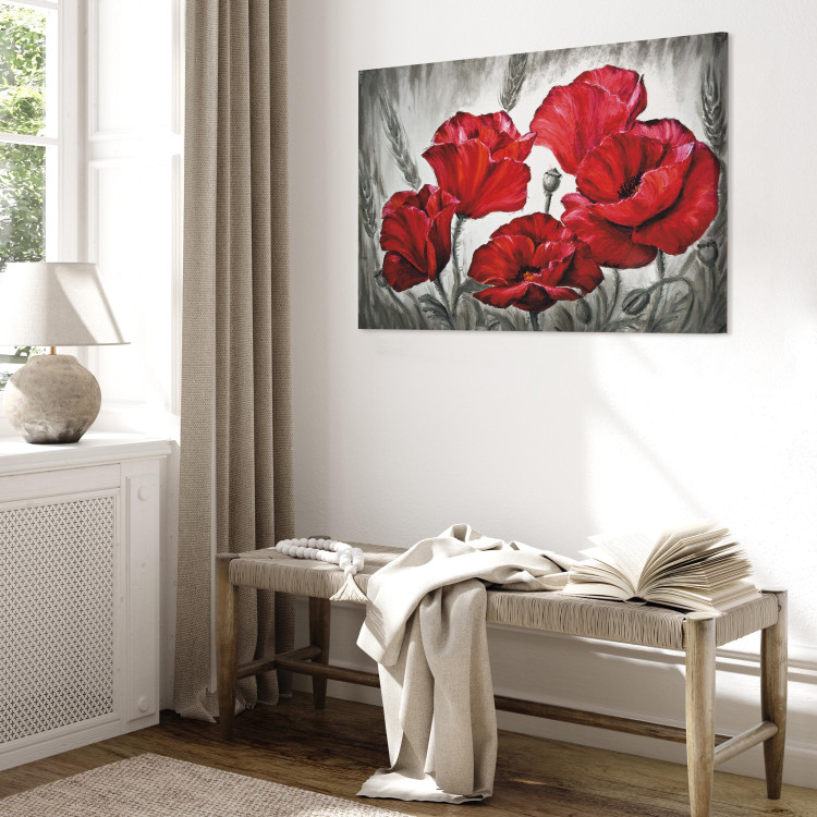 Canvas Art Print Poppies in Wheat 96084 additionalImage 4