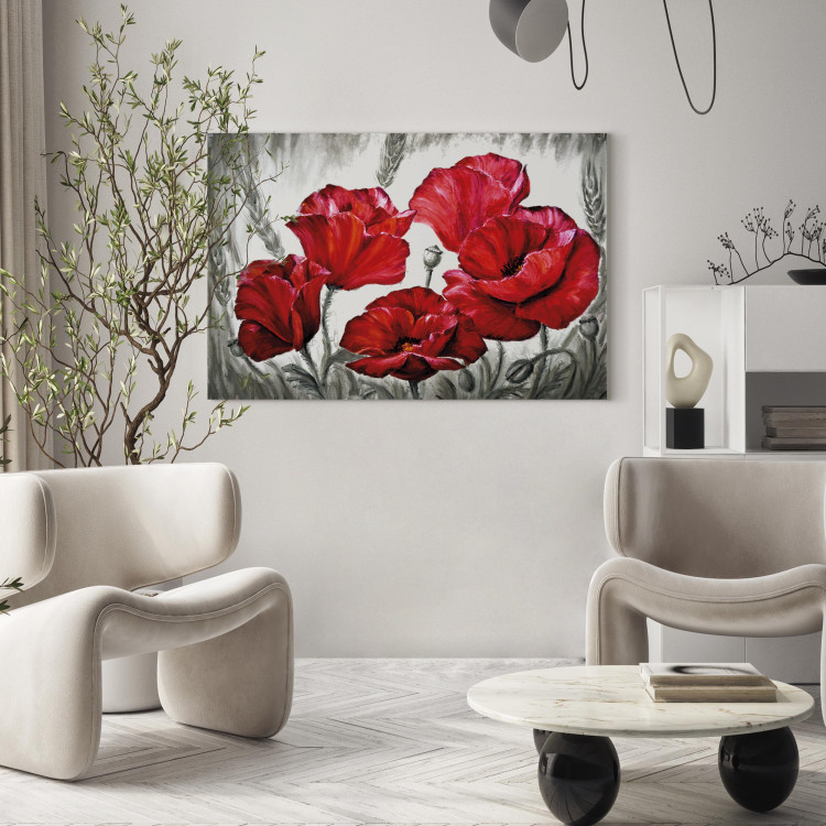Canvas Art Print Poppies in Wheat 96084 additionalImage 11