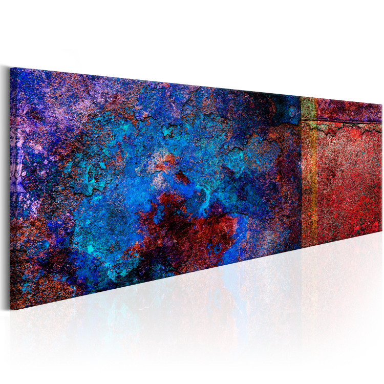 Canvas Print Deep Sea - Rough Metal Texture with Abstract Colors 97584 additionalImage 2