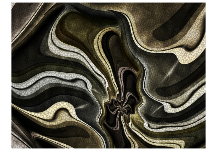 Wall Mural Deep vortex - abstract composition with waves with 3D illusion structure 97684 additionalImage 1