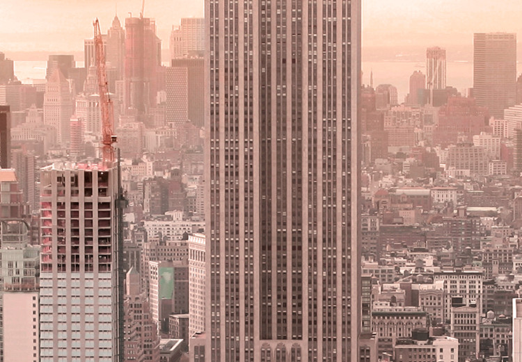 Canvas Art Print New York: Manhattan (5-piece) - Cityscape Under Illuminated Sky 98584 additionalImage 5