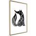 Poster Be Positive - black and white composition with animal motif and a quote 114794 additionalThumb 6