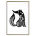 Poster Be Positive - black and white composition with animal motif and a quote 114794 additionalThumb 16