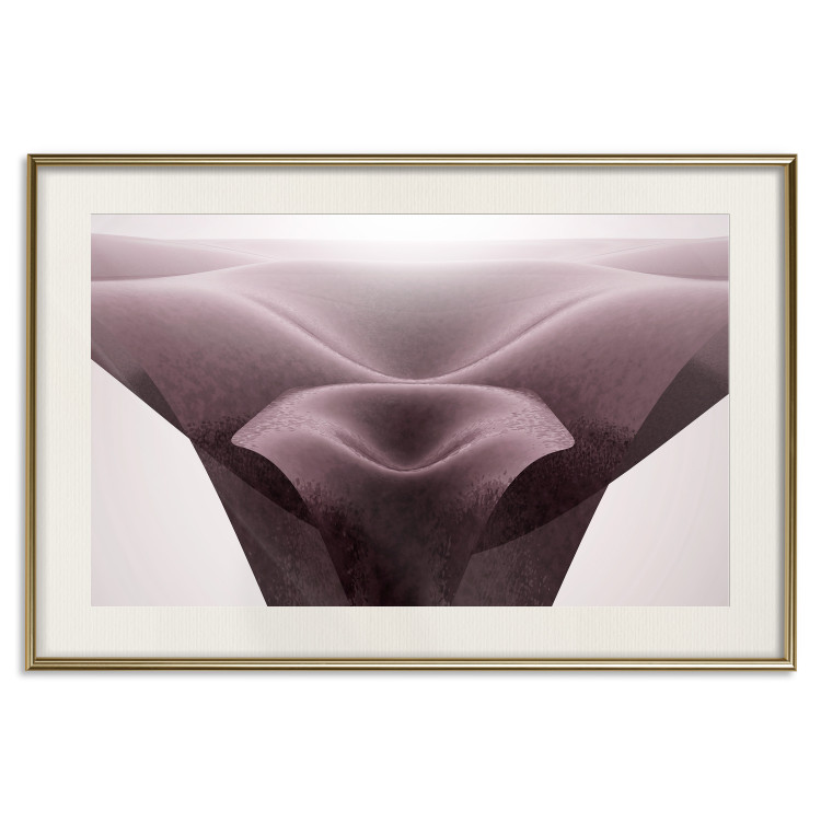 Wall Poster Abstract Desert - composition with waves in warm shades of pink 115194 additionalImage 19