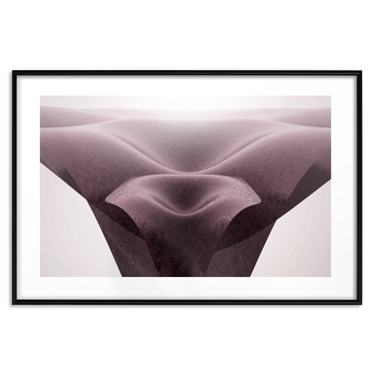 Wall Poster Abstract Desert - composition with waves in warm shades of pink 115194 additionalImage 17