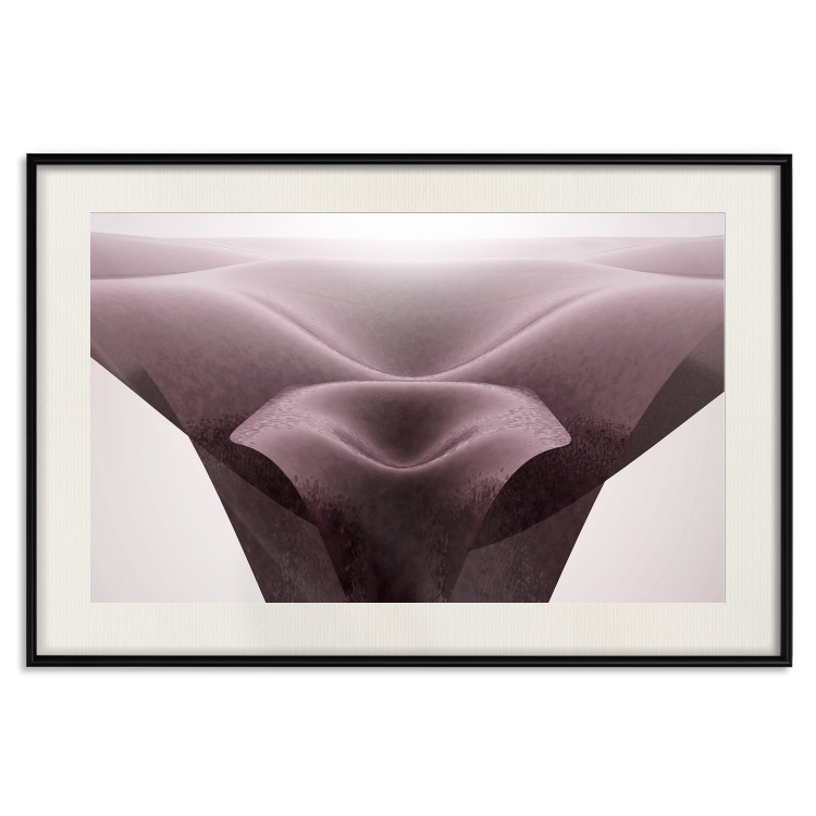 Wall Poster Abstract Desert - composition with waves in warm shades of pink 115194 additionalImage 18
