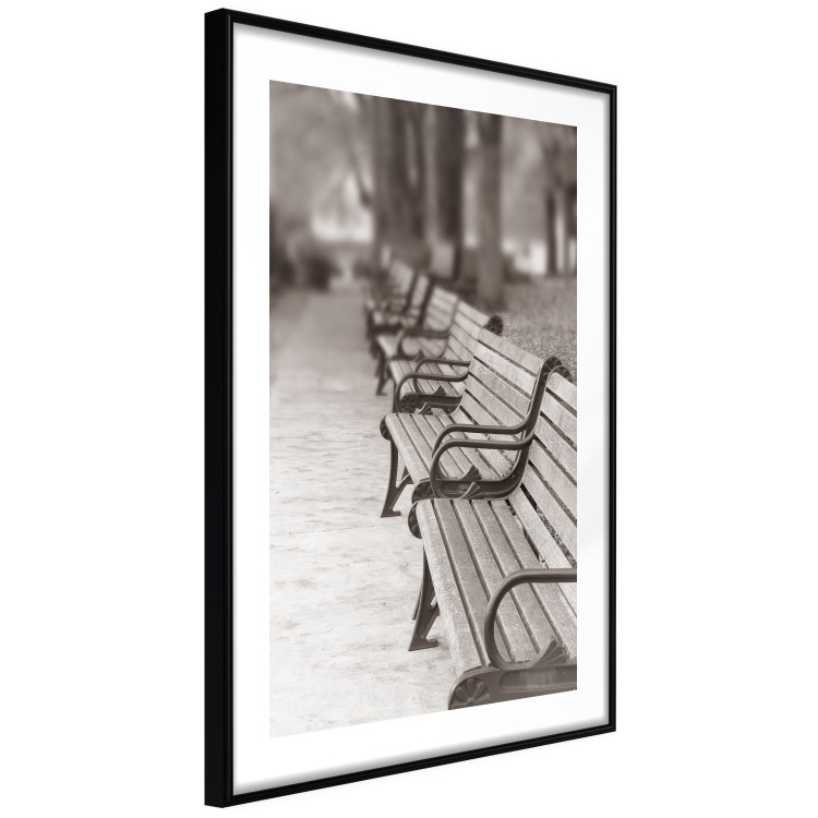 Wall Poster Park Benches - autumnal scene straight from a park stroll in Paris 116694 additionalImage 13