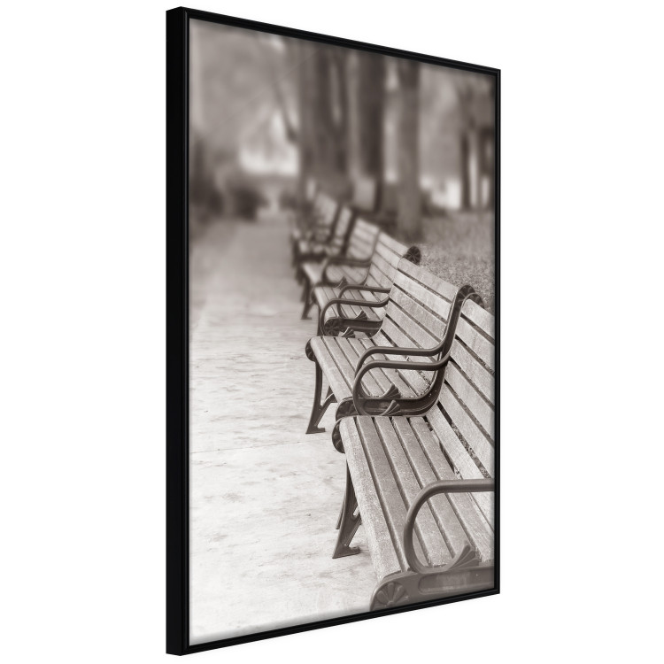 Wall Poster Park Benches - autumnal scene straight from a park stroll in Paris 116694 additionalImage 10
