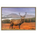 Poster Scottish Stag - majestic deer against forest landscape and mountain range 117294 additionalThumb 20