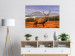 Poster Scottish Stag - majestic deer against forest landscape and mountain range 117294 additionalThumb 23