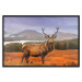 Poster Scottish Stag - majestic deer against forest landscape and mountain range 117294 additionalThumb 24