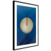 Poster Indigo Abstraction - geometric composition in navy with a golden circle 117594 additionalThumb 11