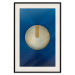 Poster Indigo Abstraction - geometric composition in navy with a golden circle 117594 additionalThumb 18