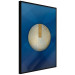 Poster Indigo Abstraction - geometric composition in navy with a golden circle 117594 additionalThumb 12
