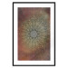 Wall Poster Oriental Wheel - composition with a Mandala in shades of gold in a zen style 118794 additionalThumb 17