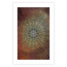 Wall Poster Oriental Wheel - composition with a Mandala in shades of gold in a zen style 118794 additionalThumb 25