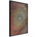Wall Poster Oriental Wheel - composition with a Mandala in shades of gold in a zen style 118794 additionalThumb 2