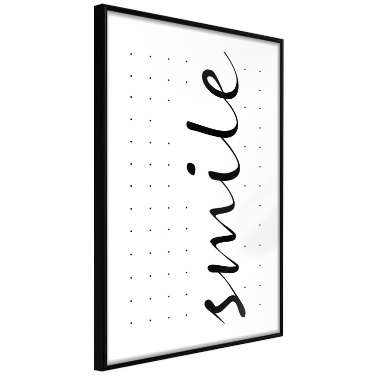 Wall Poster Black and White: Smile - black and white composition with an English phrase 119194 additionalImage 11