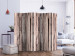 Folding Screen Whisper of Spring II - texture of unevenly shaped wooden planks 122994 additionalThumb 2